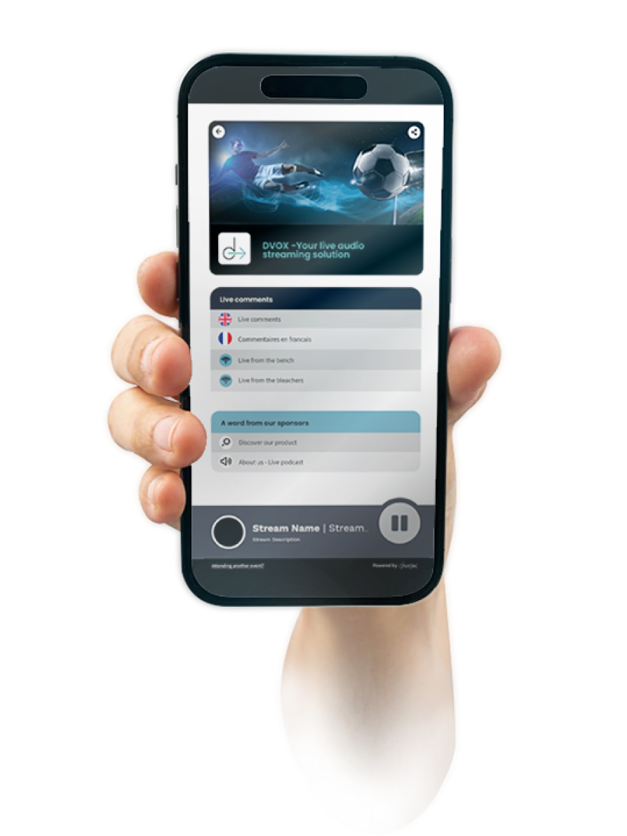 DVOX phone in hand